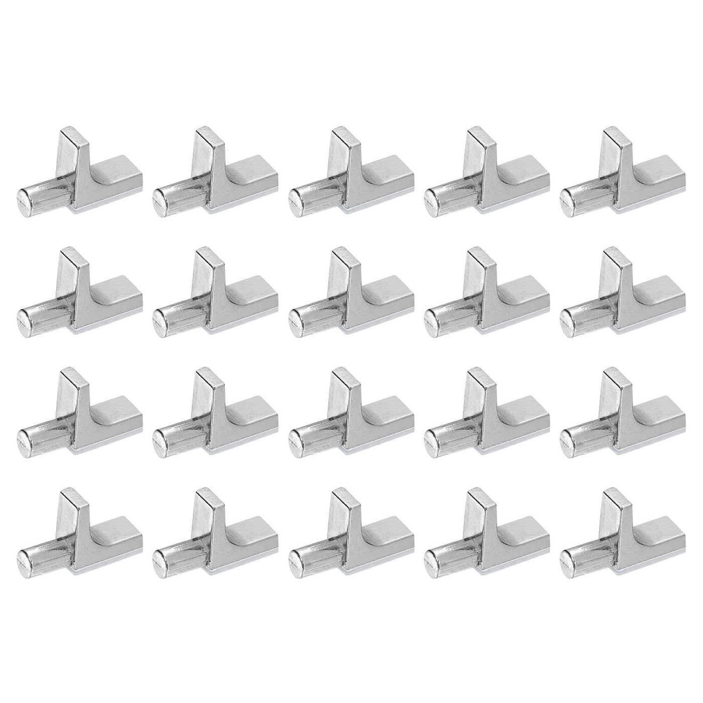 uxcell Uxcell 30 Pcs Shelf Support Pegs, 7.5mm Pin Length Zinc Alloy Shelf Peg A, Nickel Color