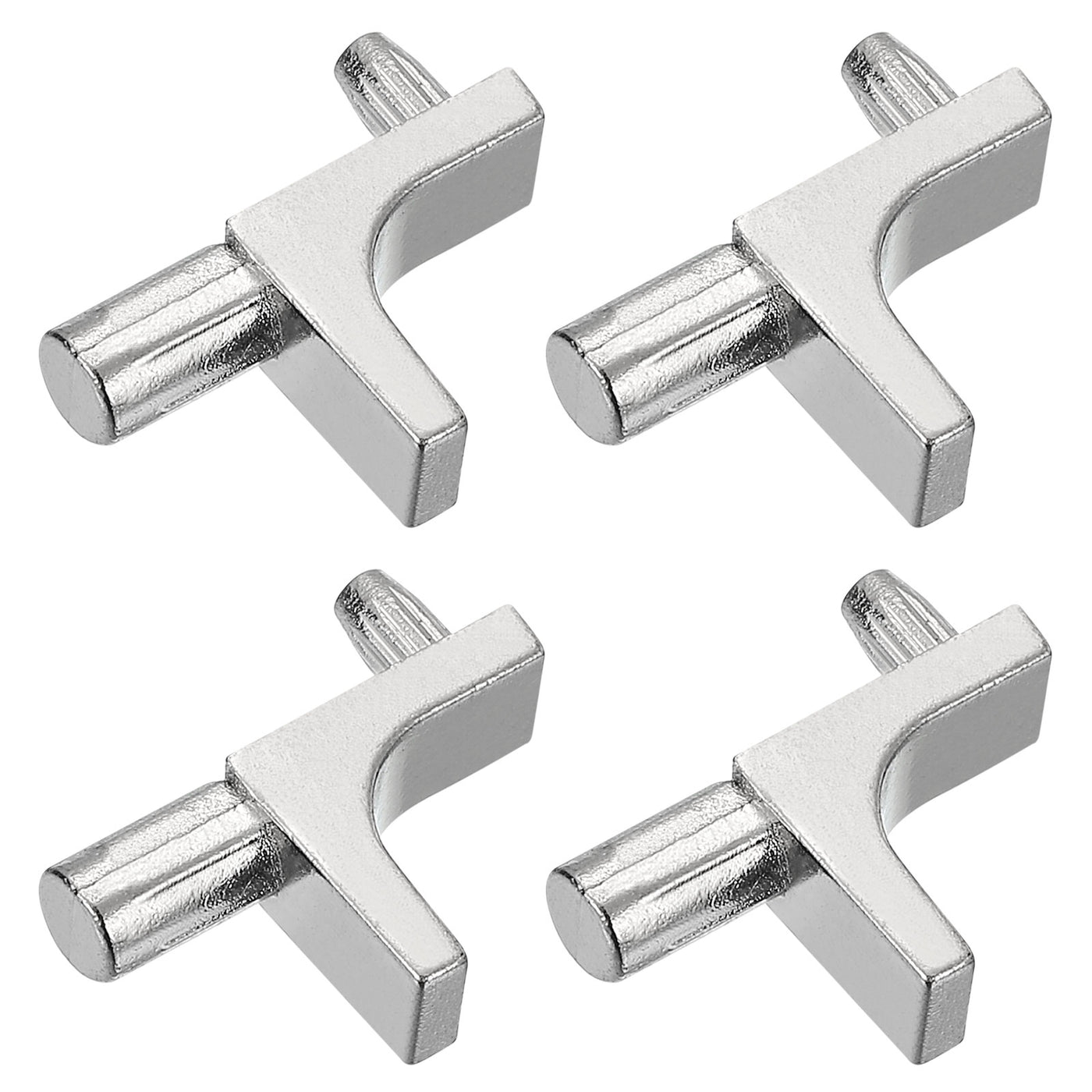 uxcell Uxcell 4 Pcs Shelf Support Pegs, 7.5mm Pin Length Zinc Alloy Shelf Peg E, Nickel Color