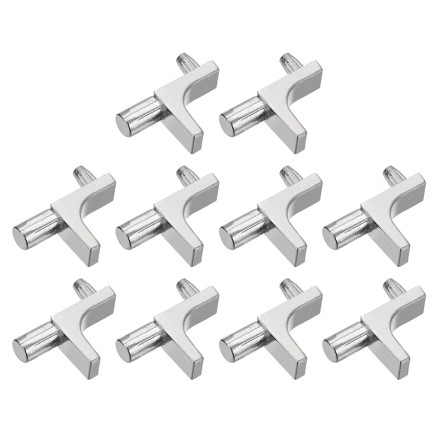 uxcell Uxcell 10 Pcs Shelf Support Pegs, 7.5mm Pin Length Zinc Alloy Shelf Peg E, Nickel Color