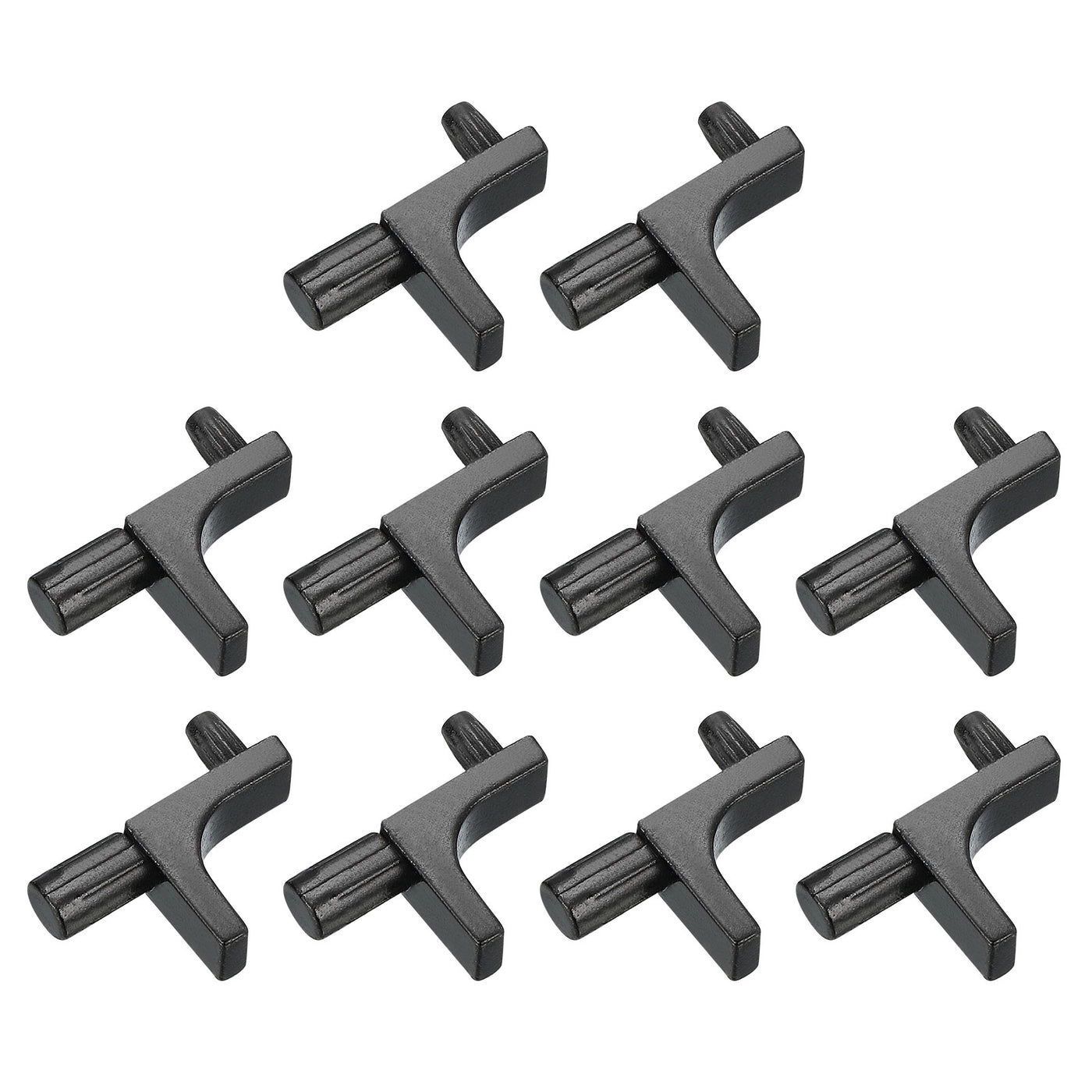 uxcell Uxcell 10 Pcs Shelf Support Pegs, 7.5mm Pin Length Zinc Alloy Shelf Peg E, Black