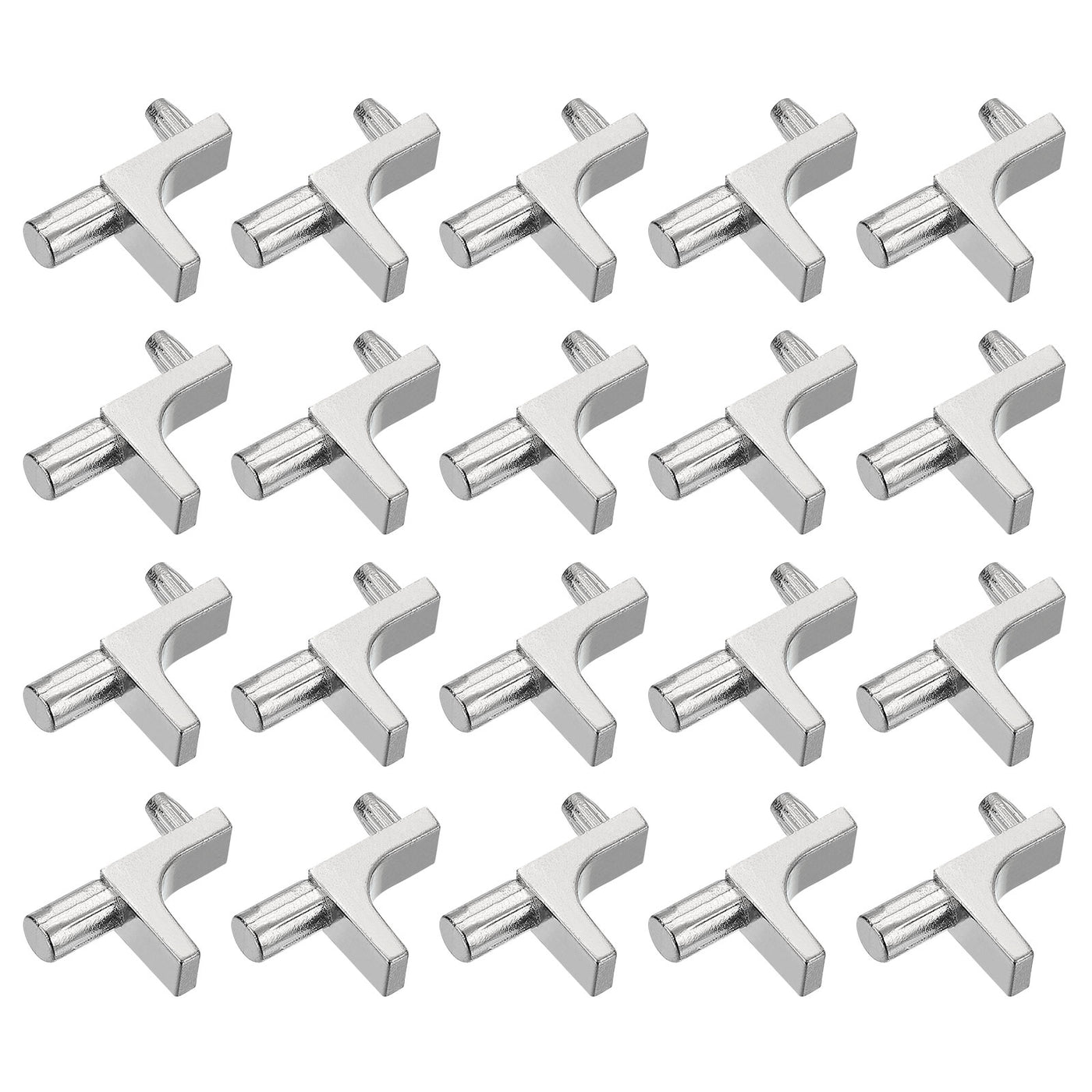 uxcell Uxcell 30 Pcs Shelf Support Pegs, 7.5mm Pin Length Zinc Alloy Shelf Peg E, Nickel Color