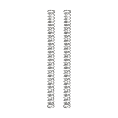 Harfington Uxcell 2Pcs 304 Stainless Steel Compression Springs, 0.3mm x 2mm x 30mm, Silver