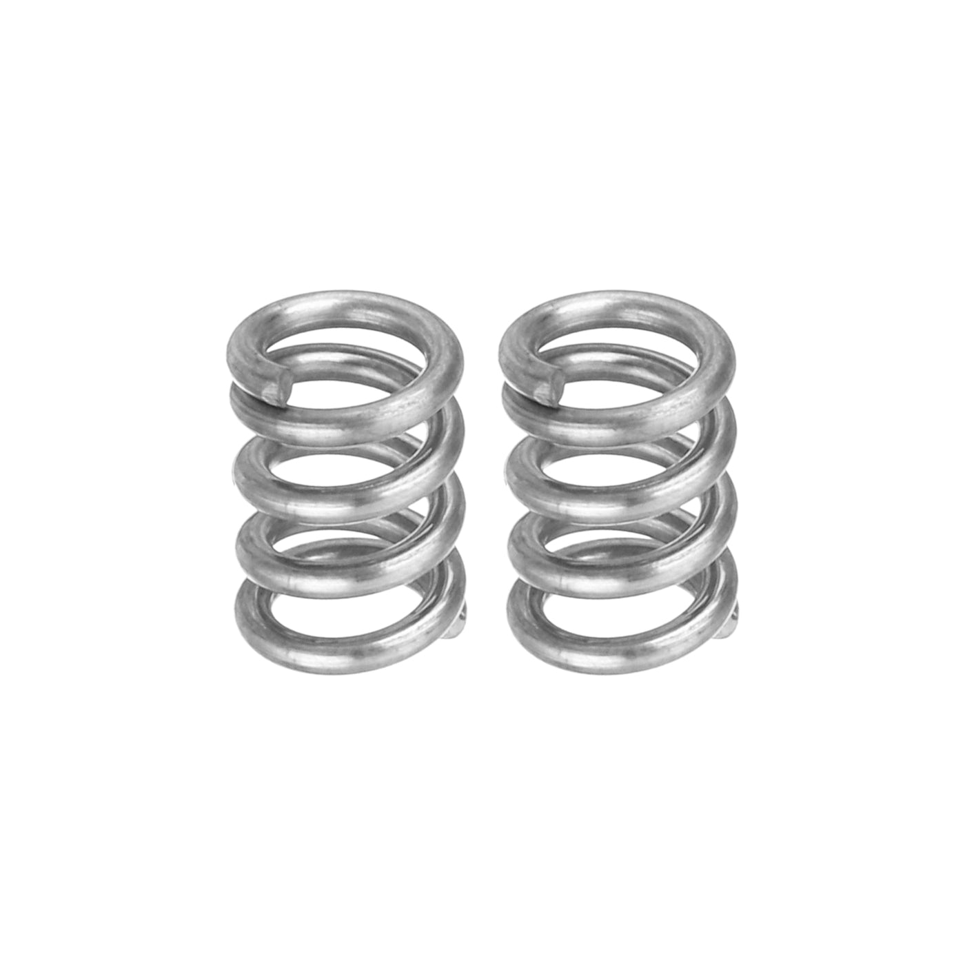 uxcell Uxcell 2Pcs 304 Stainless Steel Compression Springs, 1mm x 6mm x 10mm, Silver