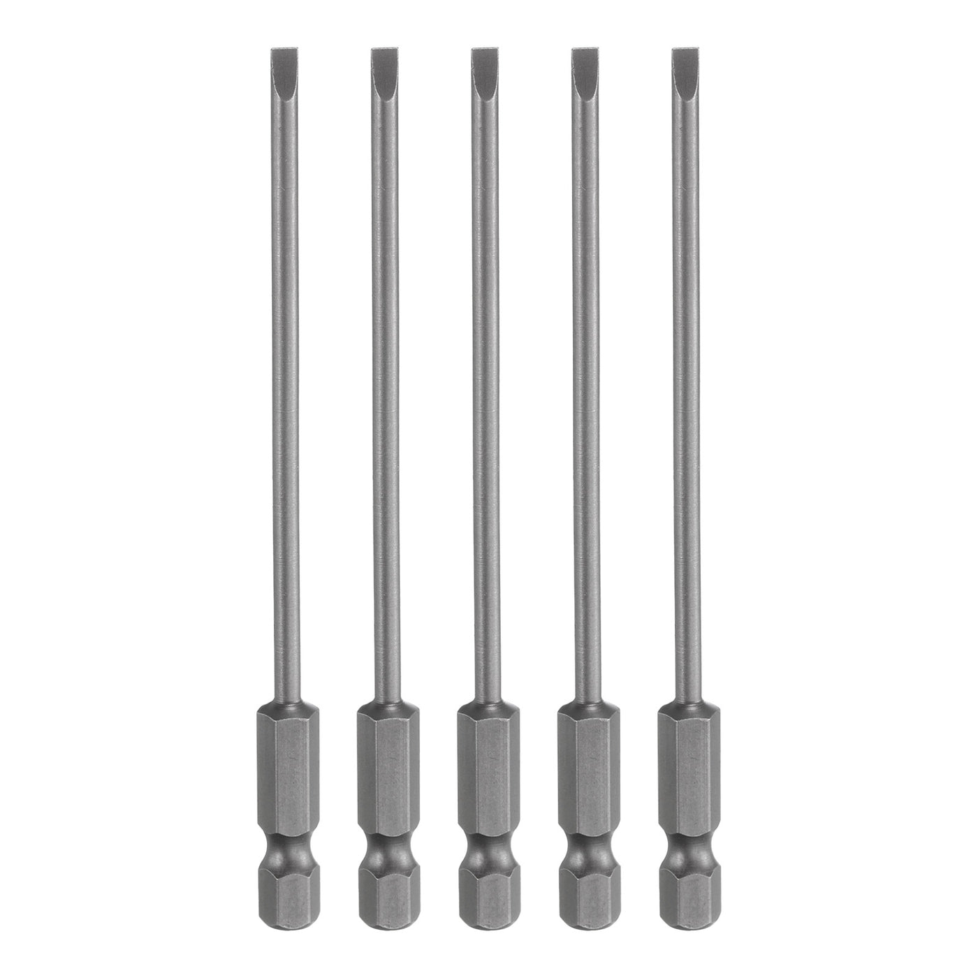 Harfington 5pcs SL3 Magnetic Slotted Screwdriver Bits 3mm Flat Head Screwdriver Bit 3.9"