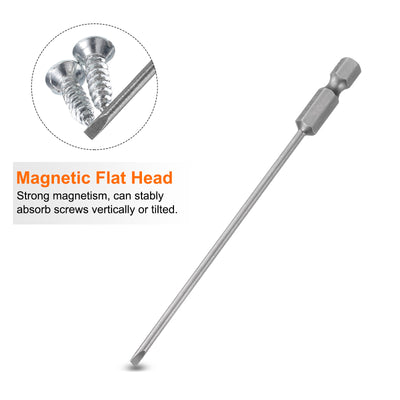 Harfington SL2.5 Magnetic Slotted Screwdriver Bits 2.5mm Flat Head Screwdriver Bit 4"