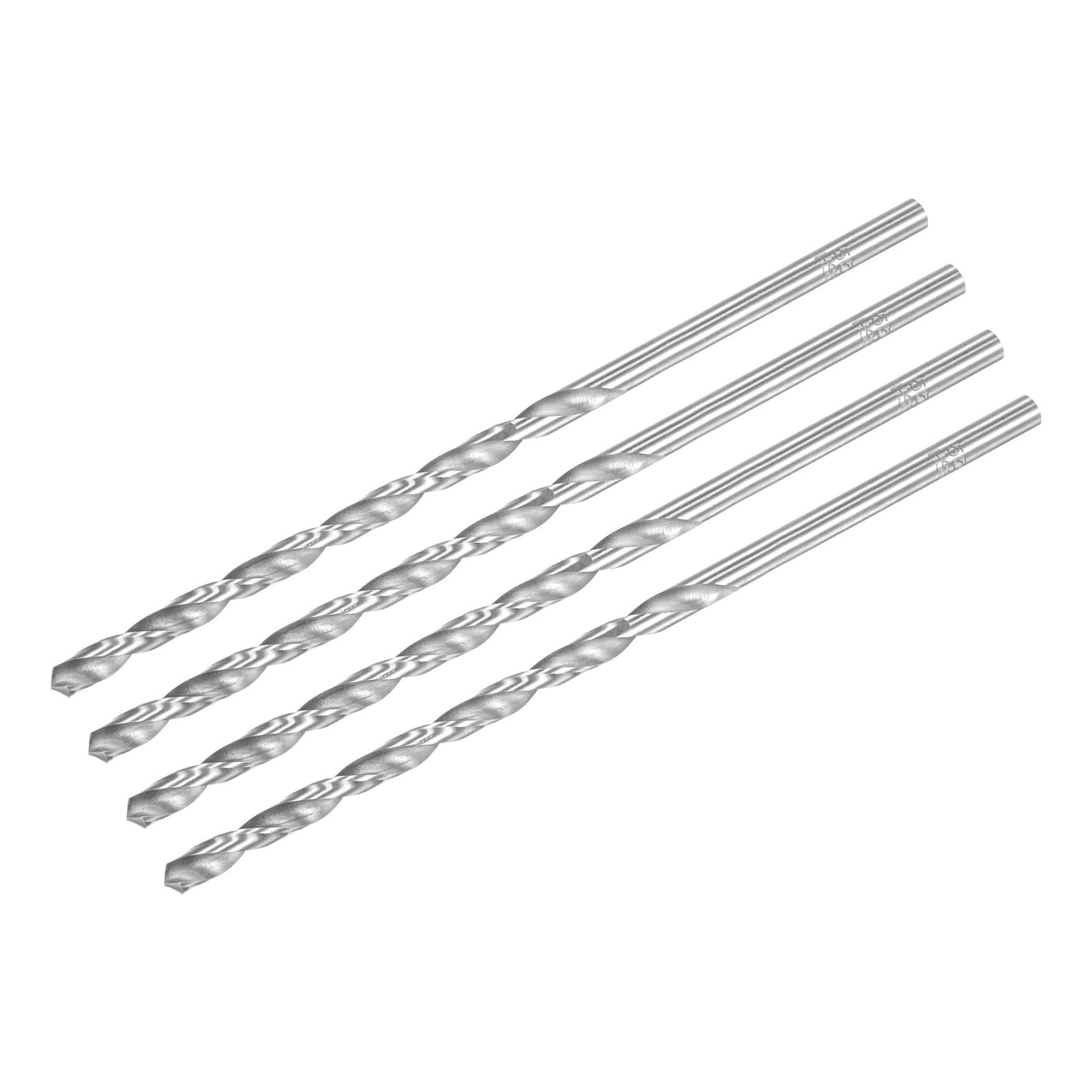 uxcell Uxcell 5.5mm Twist Drill Bits, High-Speed Steel Extra Long Drill Bit 160mm Length 4pcs