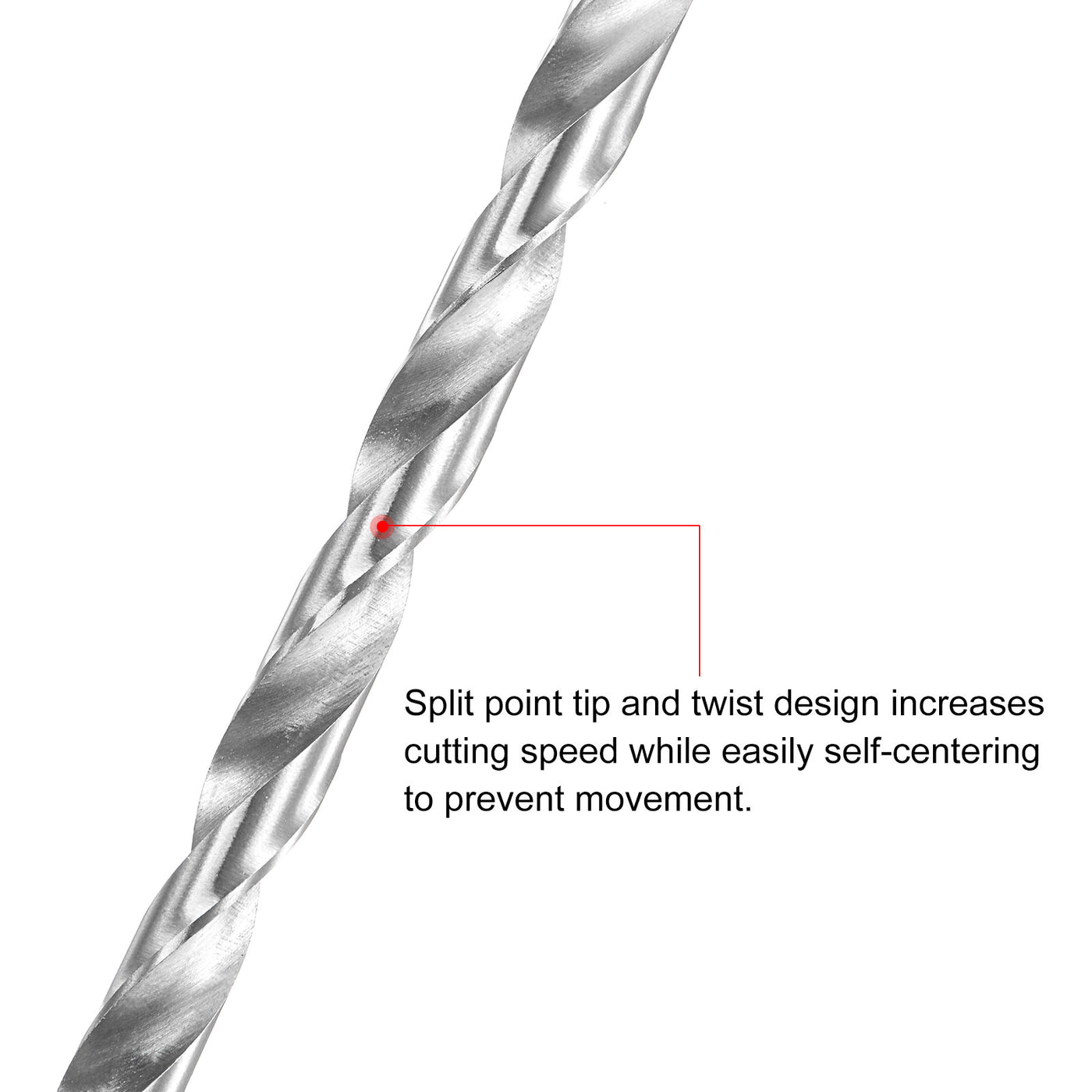 uxcell Uxcell 6mm Twist Drill Bits, High-Speed Steel Extra Long Drill Bit 160mm Length 4pcs