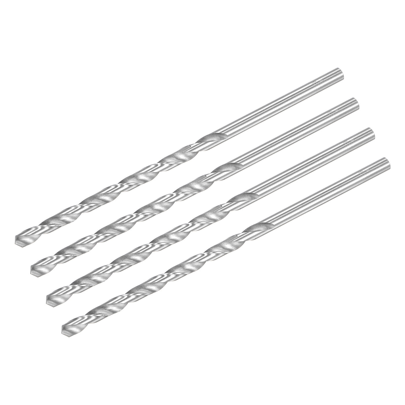 uxcell Uxcell 6mm Twist Drill Bits, High-Speed Steel Extra Long Drill Bit 160mm Length 4pcs