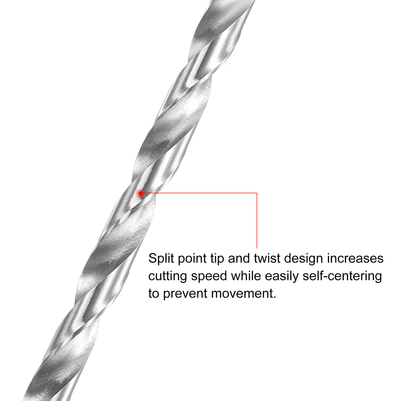 uxcell Uxcell 6mm Twist Drill Bits, High-Speed Steel Extra Long Drill Bit 200mm Length 4pcs