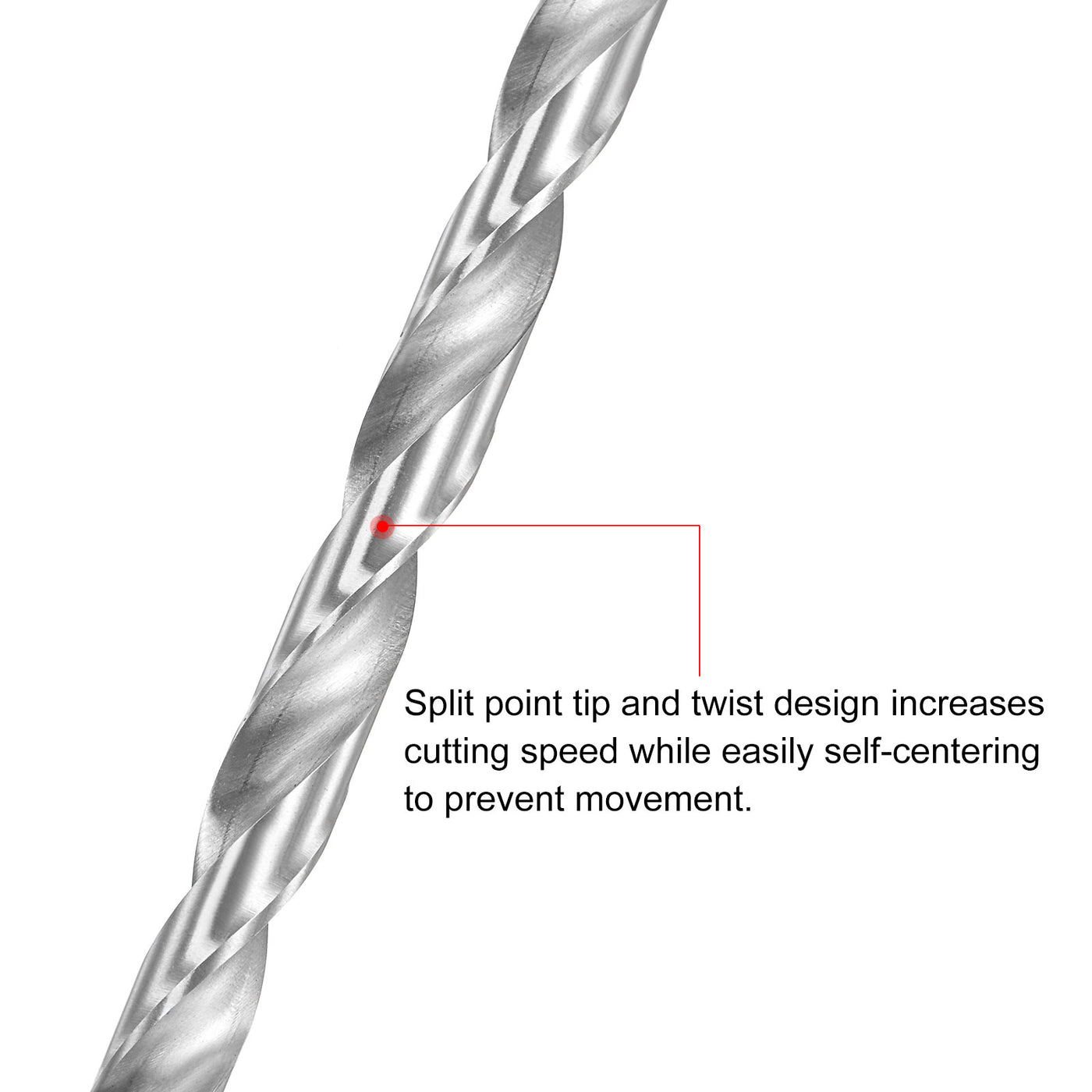 uxcell Uxcell 9mm Twist Drill Bits, High-Speed Steel Extra Long Drill Bit 250mm Length 4pcs