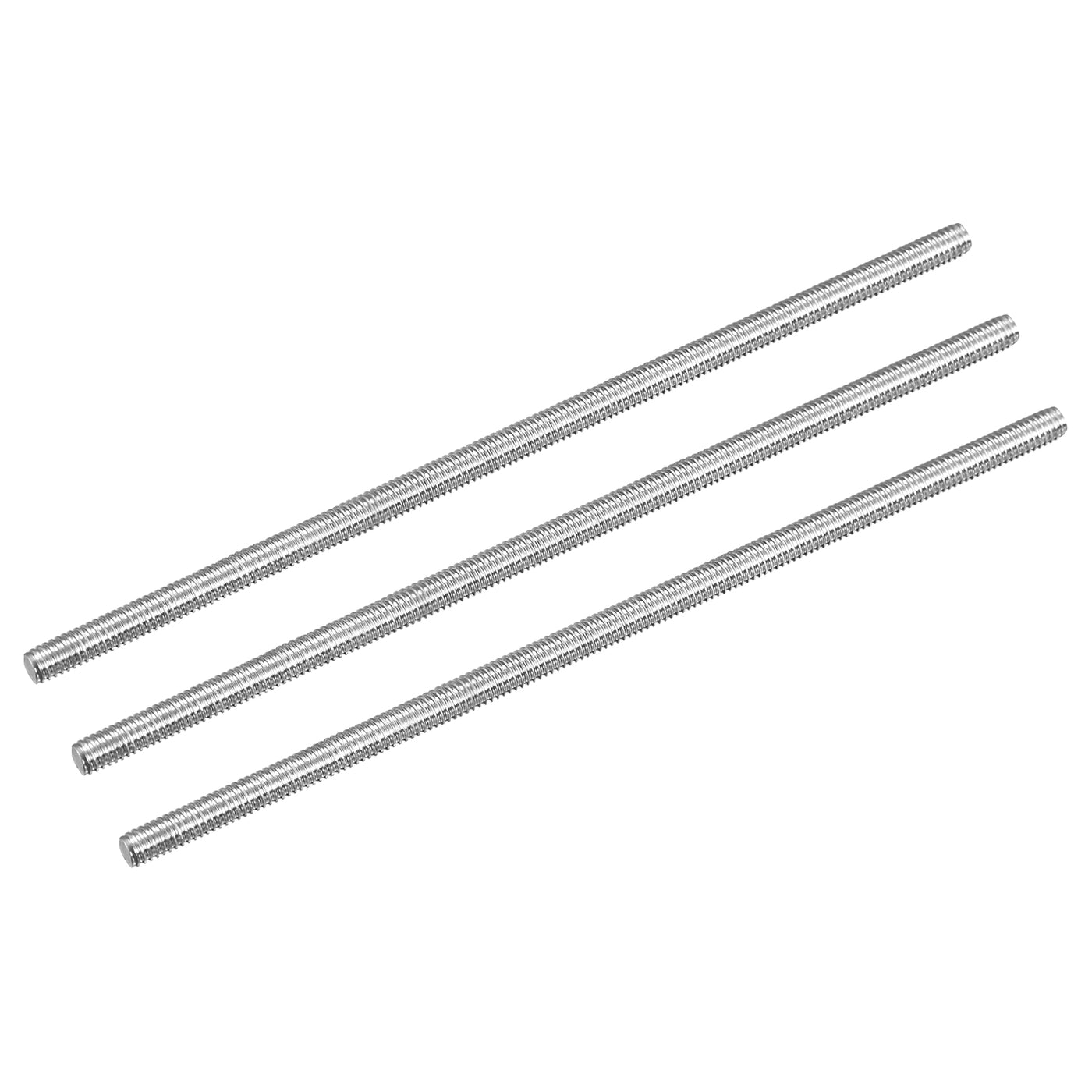 Harfington Vollgewindespindel M4 x 110mm 0,7mm Gewindesteigung 304 Edelstahl Rechtsgewinde Stangenstäbe 3er Pack