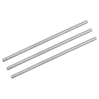 Harfington Fully Threaded Rod M4 x 110mm 0.7mm Pitch 304 Stainless Steel Right Hand 3pcs