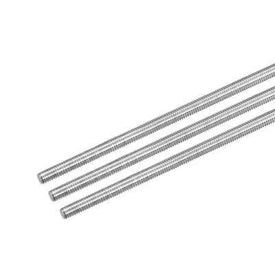 Harfington Fully Threaded Rod M4 x 180mm 0.7mm Pitch 304 Stainless Steel Right Hand 3pcs