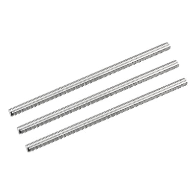 Harfington Fully Threaded Rod M5 x 100mm 0.8mm Pitch 304 Stainless Steel Right Hand 3pcs