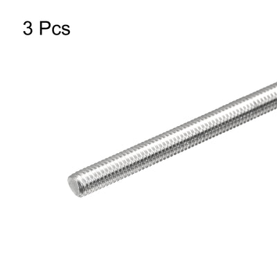 Harfington Fully Threaded Rod M5 x 110mm 0.8mm Pitch 304 Stainless Steel Right Hand 3pcs