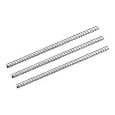 Harfington Fully Threaded Rod M5 x 110mm 0.8mm Pitch 304 Stainless Steel Right Hand 3pcs