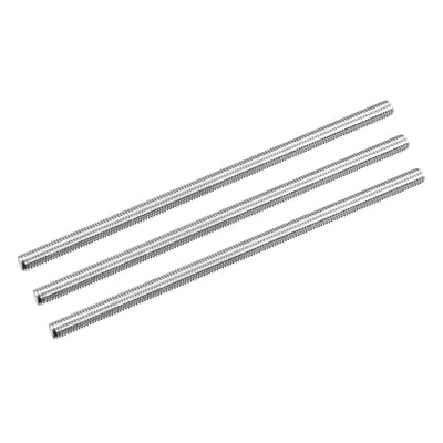 Harfington Fully Threaded Rod M5 x 120mm 0.8mm Pitch 304 Stainless Steel Right Hand 3pcs