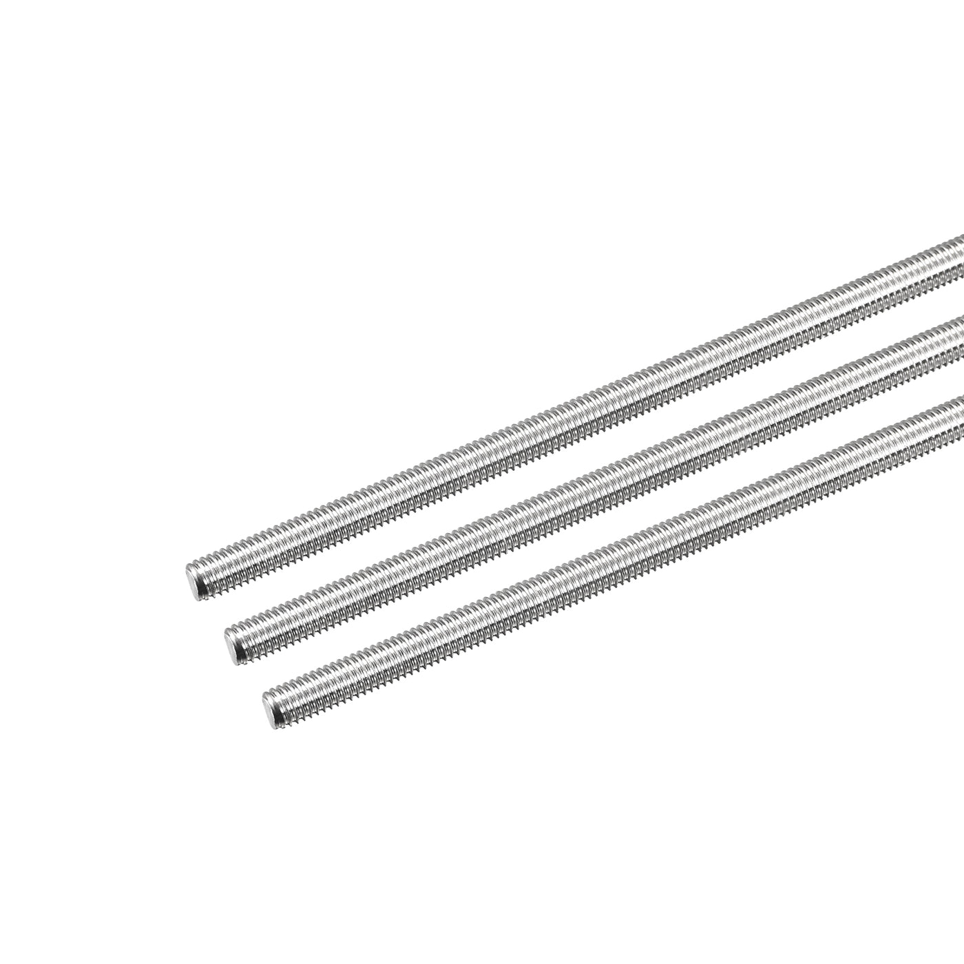 Harfington Fully Threaded Rod M5 x 160mm 0.8mm Pitch 304 Stainless Steel Right Hand 3pcs