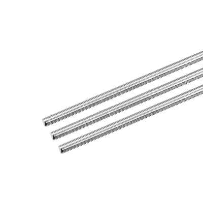 Harfington Fully Threaded Rod M5 x 180mm 0.8mm Pitch 304 Stainless Steel Right Hand 3pcs