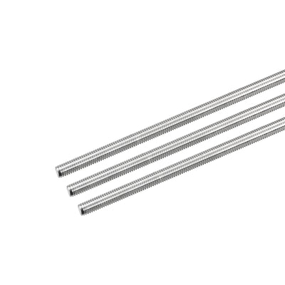 Harfington Vollgewindespindel M5 x 350mm 0,8mm Gewindesteigung 304 Edelstahl Rechtsgewindespindelstangen 3er Pack