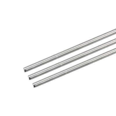 Harfington Fully Threaded Rod M5 x 400mm 0.8mm Pitch 304 Stainless Steel Right Hand 3pcs