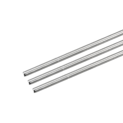 Harfington Fully Threaded Rod M5 x 450mm 0.8mm Pitch 304 Stainless Steel Right Hand 3pcs