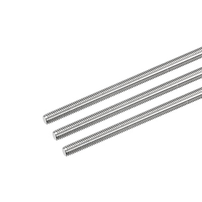 Harfington Fully Threaded Rod M6 x 160mm 1mm Pitch 304 Stainless Steel Right Hand 3pcs