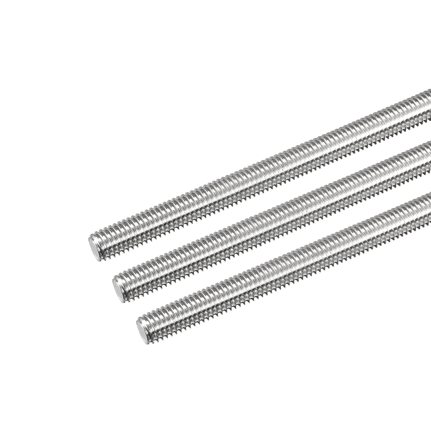 Harfington Fully Threaded Rod M8 x 170mm 1.25mm Pitch 304 Stainless Steel Right Hand 3pcs