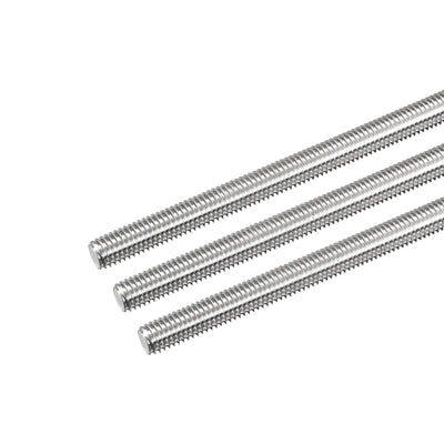 Harfington Fully Threaded Rod M8 x 450mm 1.25mm Pitch 304 Stainless Steel Right Hand 3pcs