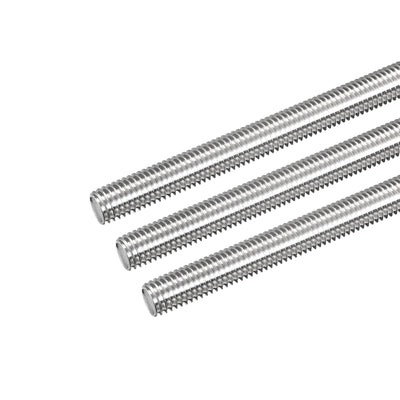 Harfington Fully Threaded Rod M10 x 250mm 1.5mm Pitch 304 Stainless Steel Right Hand 3pcs