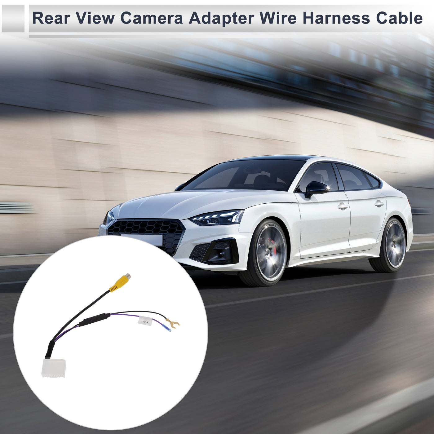 RATCHROLL Front Rear View Camera Adapter Wire Harness Cable for Toyota Stabilise Backup Camera Wiring Harness Plastic,Metal 1 Pcs