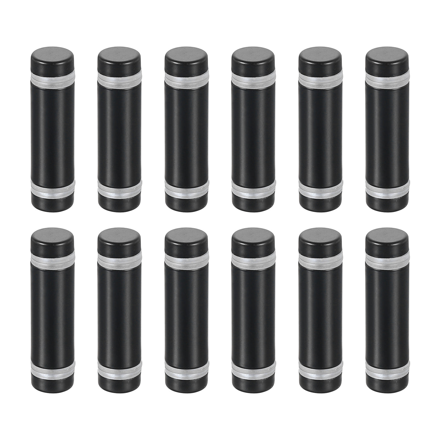 uxcell Uxcell 12Pcs Sign Standoff Screw, 1/2"x1.6" Stainless Steel Advertising Screw, Black