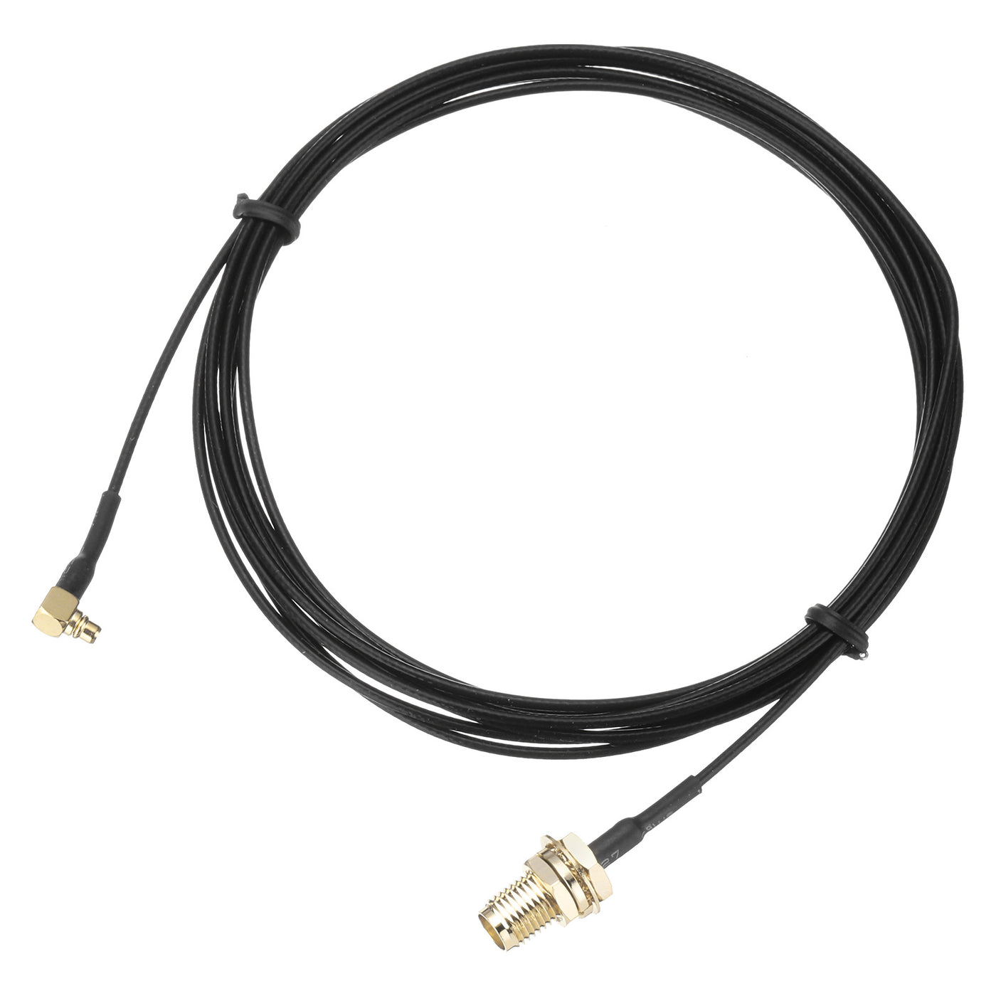 uxcell Uxcell MMCX Male Right Angle to SMA Female Bulkhead Adapter 79inch RF1.37 Cable