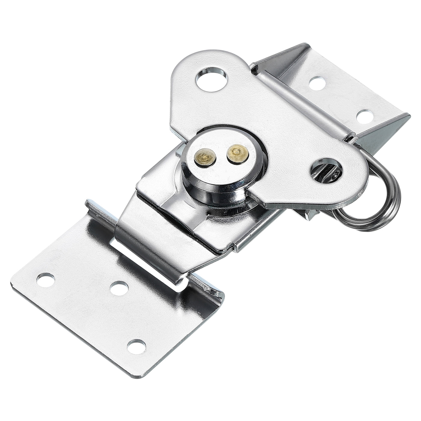 uxcell Uxcell Butterfly Twist Latch, 4.72" Alloy Spring Twist Latch, Chrome Silver