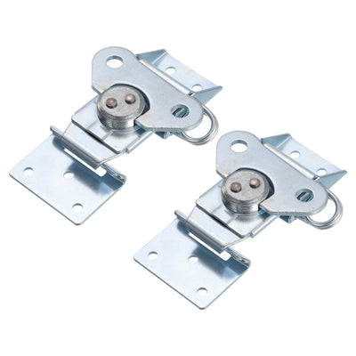 Harfington Uxcell 2Pcs Butterfly Twist Latch, 4.72" Alloy Spring Twist Latch, Blue