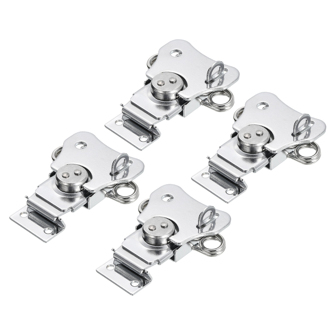 uxcell Uxcell 4Pcs Butterfly Twist Latch, 3" Alloy Spring Twist Latch, Silver