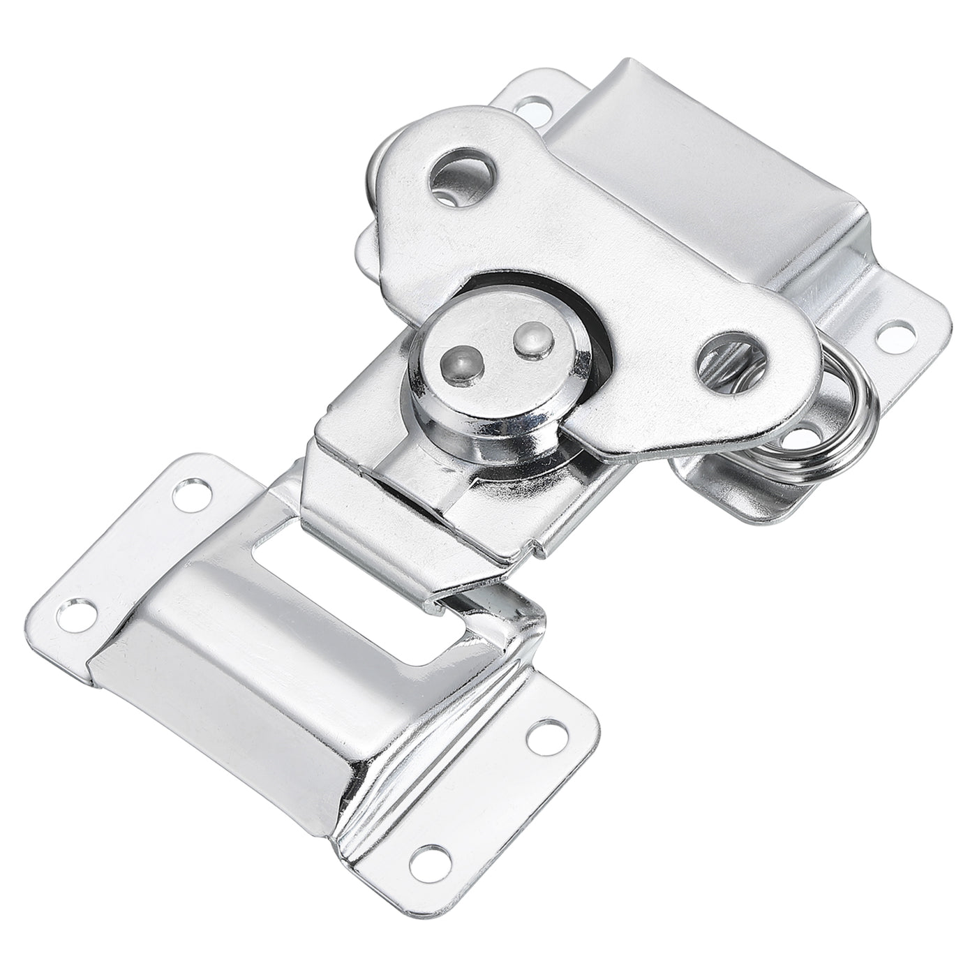 uxcell Uxcell Butterfly Twist Latch, 4.65" Alloy Spring Twist Latch, Silver