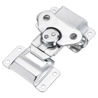 Harfington Uxcell Butterfly Twist Latch, 4.65" Alloy Spring Twist Latch, Silver