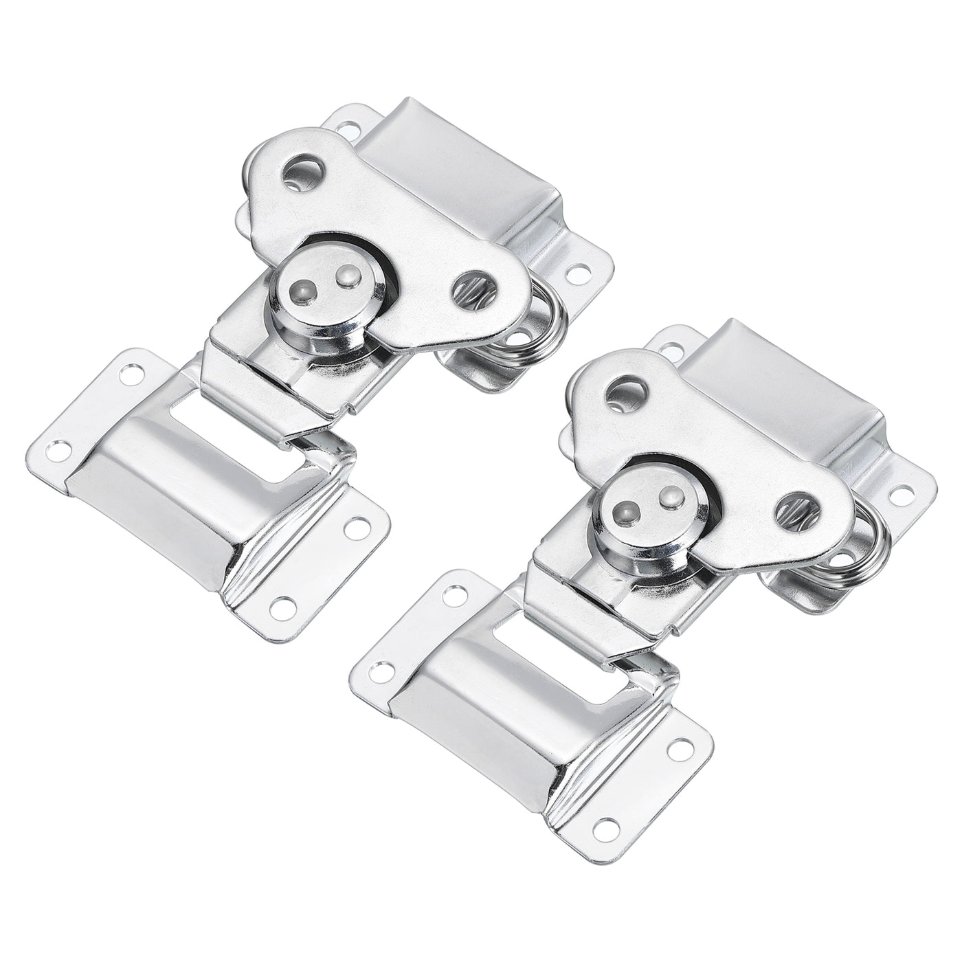 uxcell Uxcell 2Pcs Butterfly Twist Latch, 4.65" Alloy Spring Twist Latch, Silver