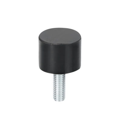 Harfington Uxcell M6 Thread Rubber Mounts, Vibration Isolators, Cylindrical W Studs 20 x 15mm