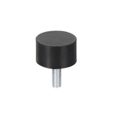 Harfington Uxcell M6 Thread Rubber Mounts, Vibration Isolators, Cylindrical W Studs 25 x 15mm