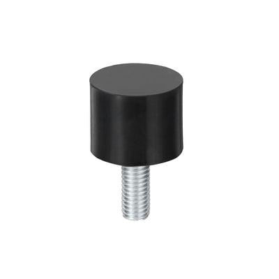 Harfington Uxcell M8 Thread Rubber Mounts, Vibration Isolators, Cylindrical W Studs 25 x 20mm