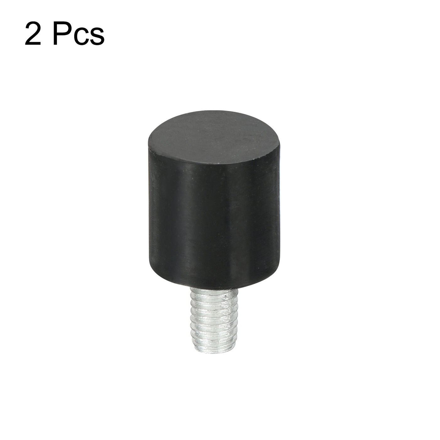 uxcell Uxcell M3 Thread Rubber Mounts, Vibration Isolators, Cylindrical W Studs 8 x 8mm 2pcs