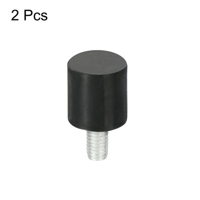 Harfington Uxcell M3 Thread Rubber Mounts, Vibration Isolators, Cylindrical W Studs 8 x 8mm 2pcs