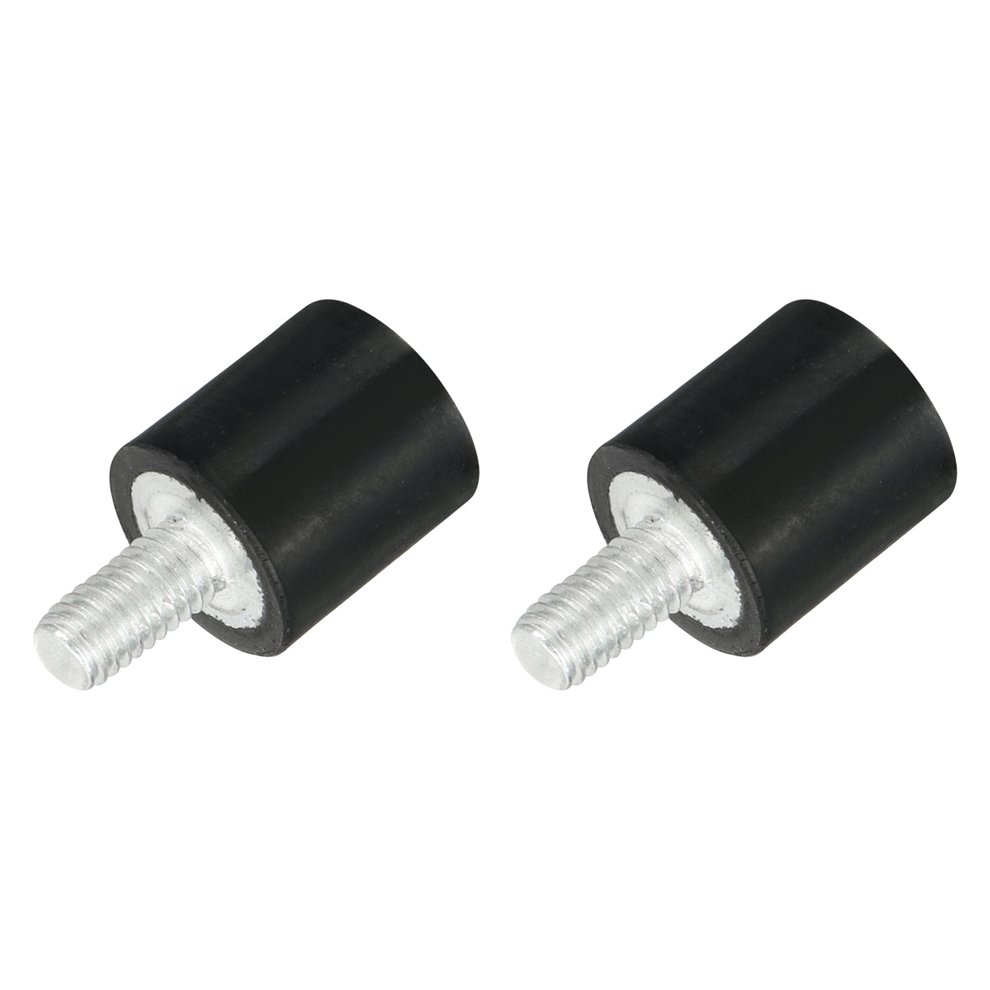 uxcell Uxcell M3 Thread Rubber Mounts, Vibration Isolators, Cylindrical W Studs 8 x 8mm 2pcs