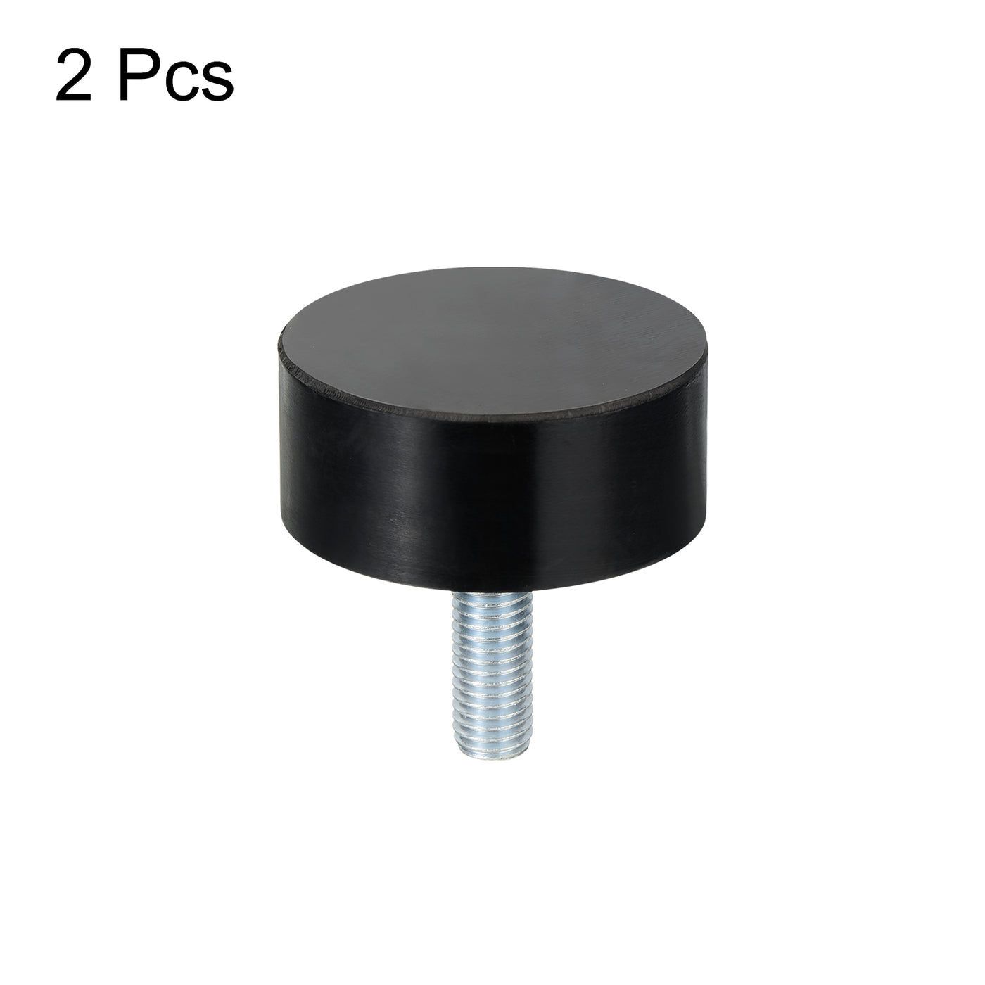 uxcell Uxcell M12 Thread Rubber Mounts, Vibration Isolators, Cylindrical W Stud 60 x 25mm 2pcs