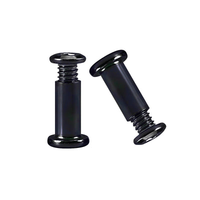 Harfington M5/M6 Hex Drive Binding Barrel and Screws 18-8 Stainless Steel Black Zinc Plated