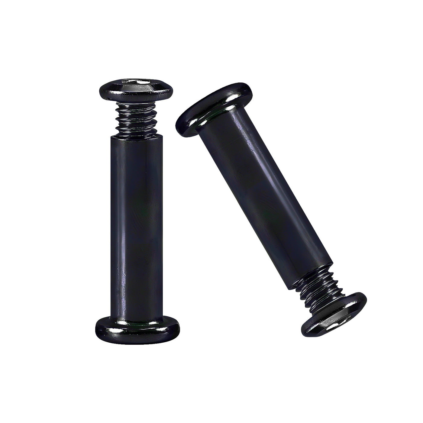 Harfington M5/M6 Hex Drive Binding Barrel and Screws 18-8 Stainless Steel Black Zinc Plated