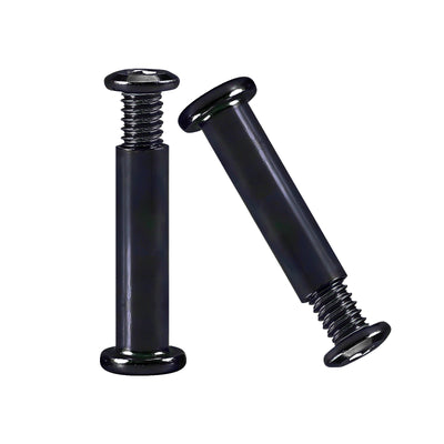 Harfington M5/M6 Hex Drive Binding Barrel and Screws 18-8 Stainless Steel Black Zinc Plated