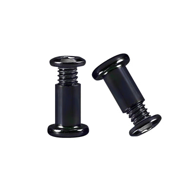 Harfington M5/M6 Hex Drive Binding Barrel and Screws 18-8 Stainless Steel Black Zinc Plated